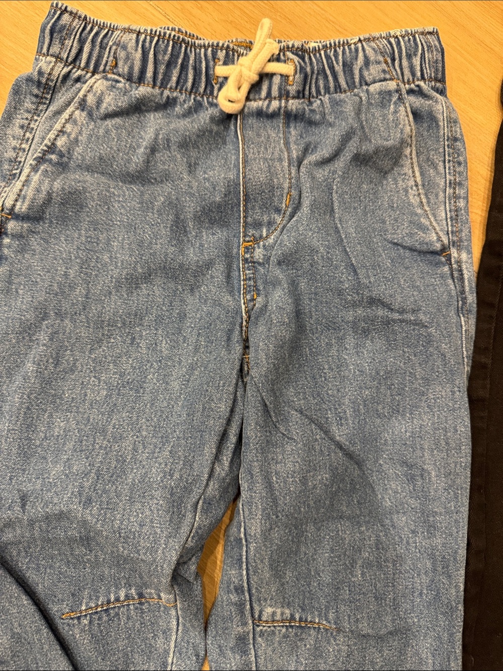 H&M Light Blue Denim Joggers + Black Slim Jeans Two-Pack - Picture 2 of 3